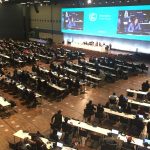 Photo of plenary session at climate conference