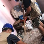 DSPR-JCC volunteers helping clean up after the Beirut blast of August 4, 2020, which displaced hundreds of thousands. Photo: DSPR-JCC